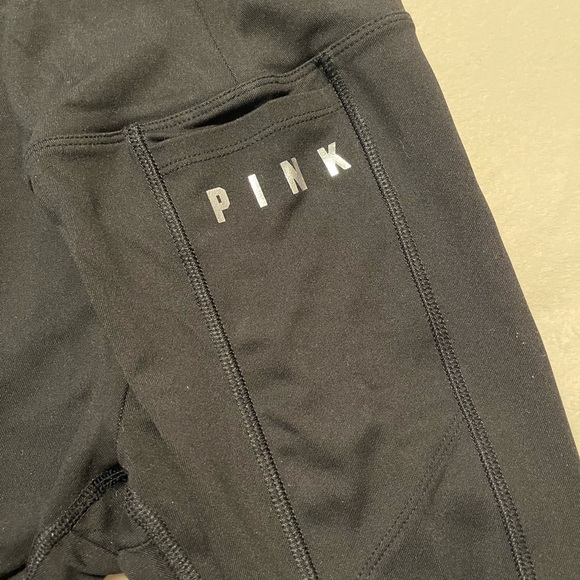 Lot of 5 pairs of VS black leggings, various styles, size medium - Picture 11 of 13